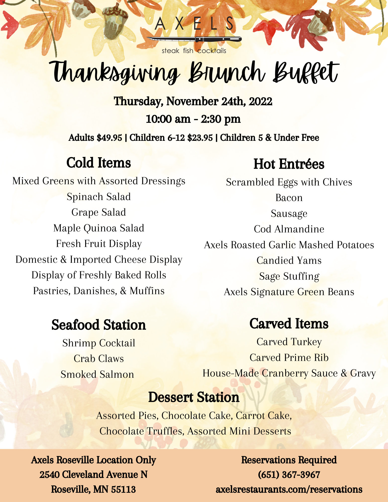 Southern pines restaurants thanksgiving dinner