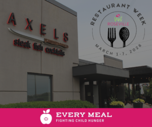 Roseville Restaurant Week 2026 at Axels Roseville 